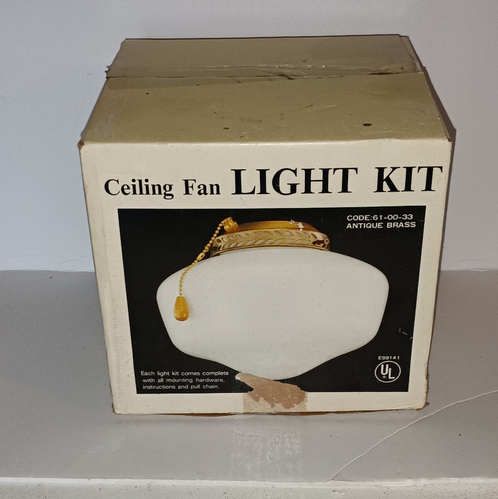 NEW Ceiling Fan Light Kit Vintage Kmart
